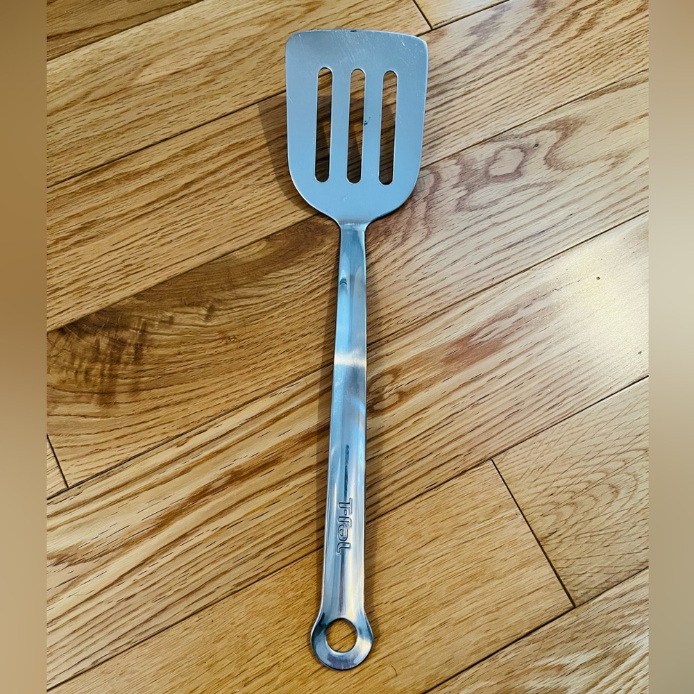 T-Fal stainless steel slotted spatula